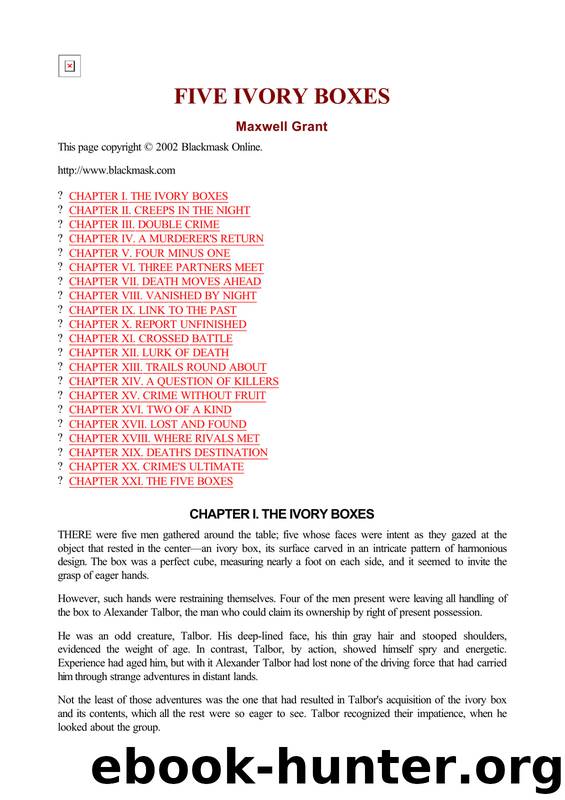 Maxwell Grant - The Shadow 249 by Five Ivory Boxes