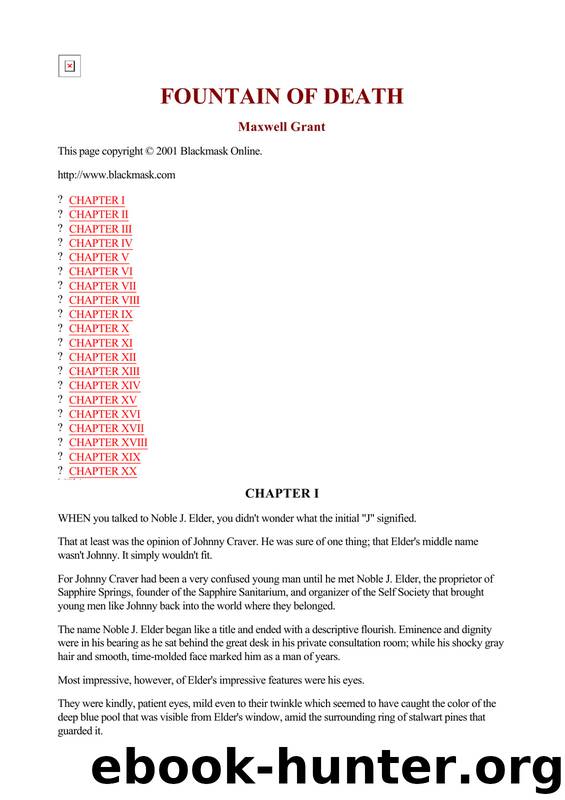 Maxwell Grant - The Shadow 285 by Fountain of Death