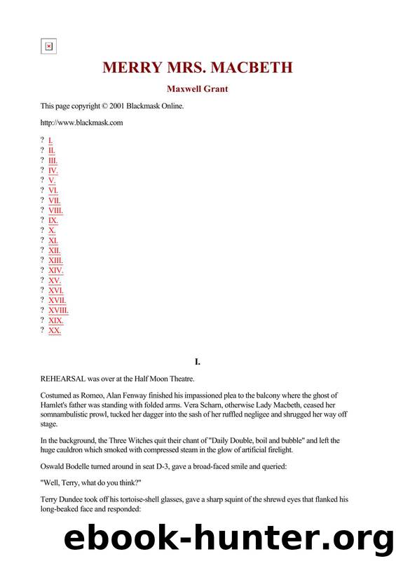 Maxwell Grant - The Shadow 288 by Merry Mrs.MacBeth