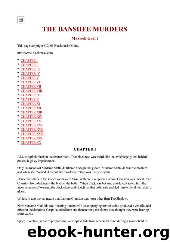 Maxwell Grant - The Shadow 299 by The Banshee Murders