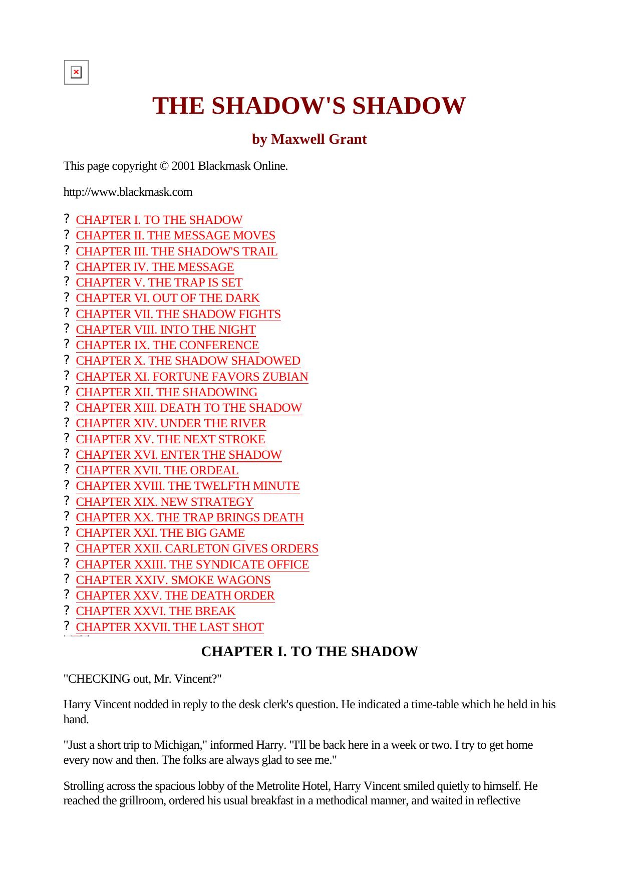 Maxwell Grant The Shadow 023 The Shadow s Shadow by Unknown