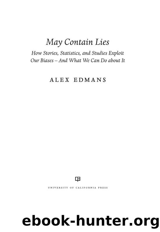 May Contain Lies by Alex Edmans;