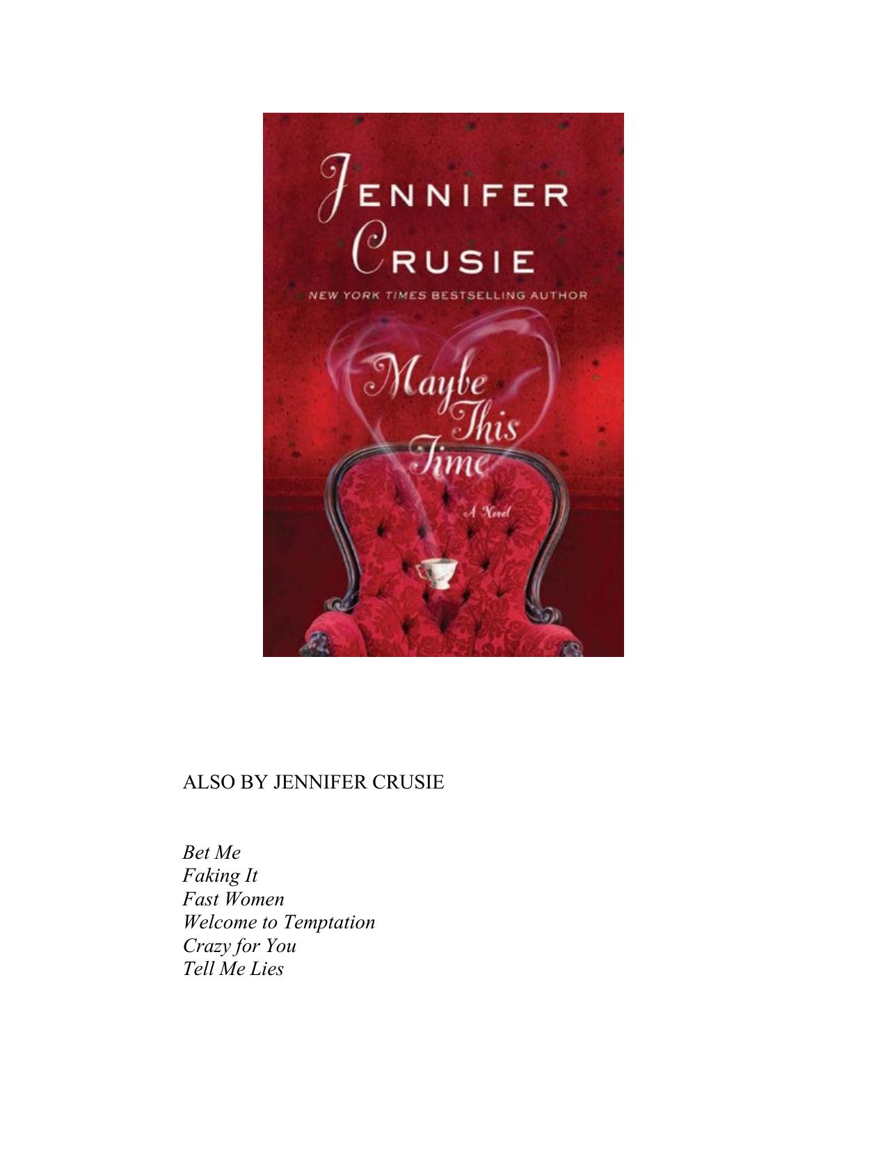 Maybe This Time by Jennifer Crusie