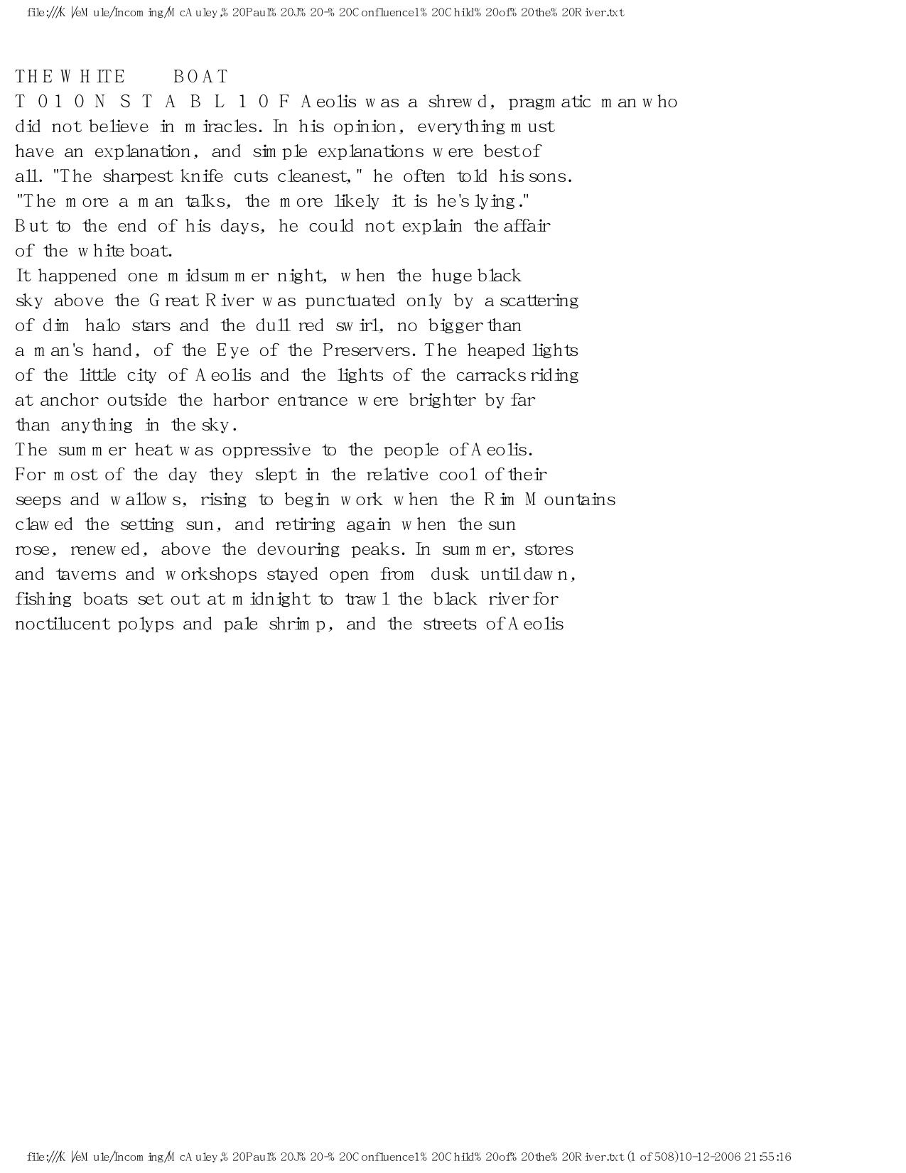 McAuley, Paul J. -The Book of Confluence 01 - Child of the River by McAuley Paul J