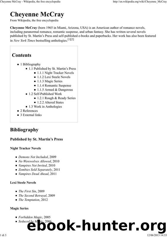 McCray Cheyenne - Wikipedia, the free encyclopedia by McCray Cheyenne