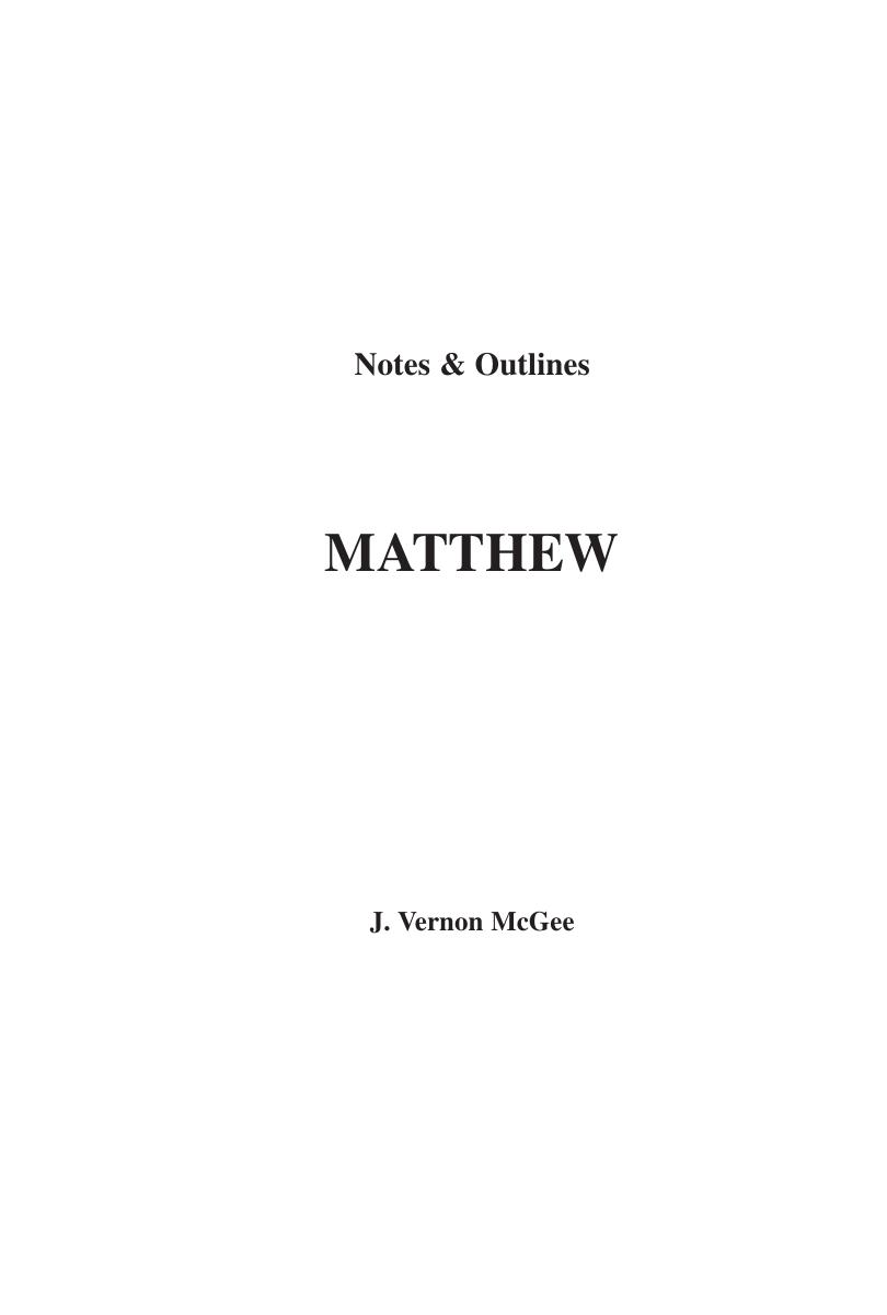 McGee by Matthew