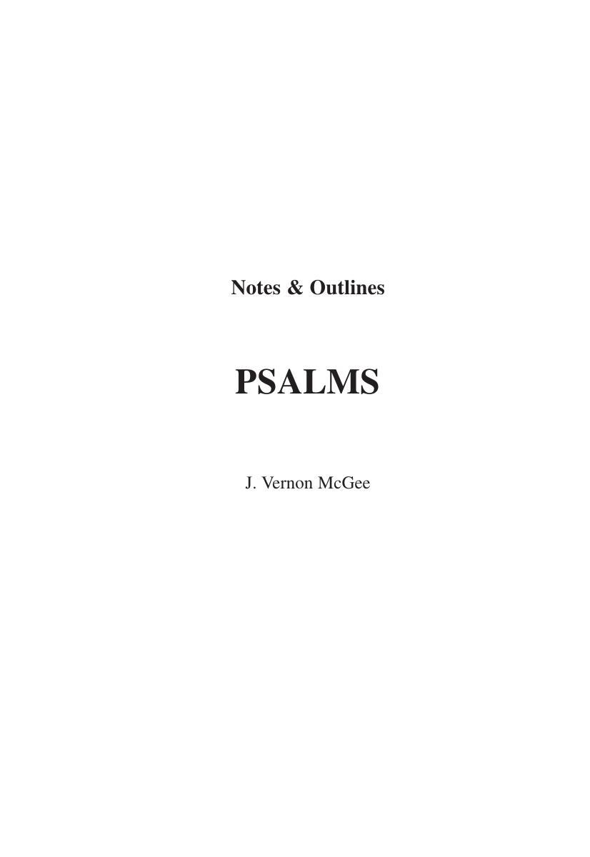 McGee by Psalms