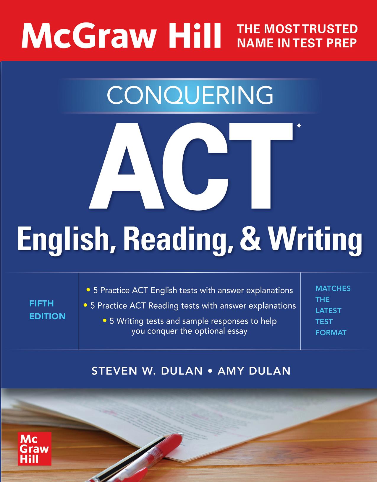 McGraw Hill Conquering ACT English, Reading, and Writing by Steven Dulan Amy Dulan