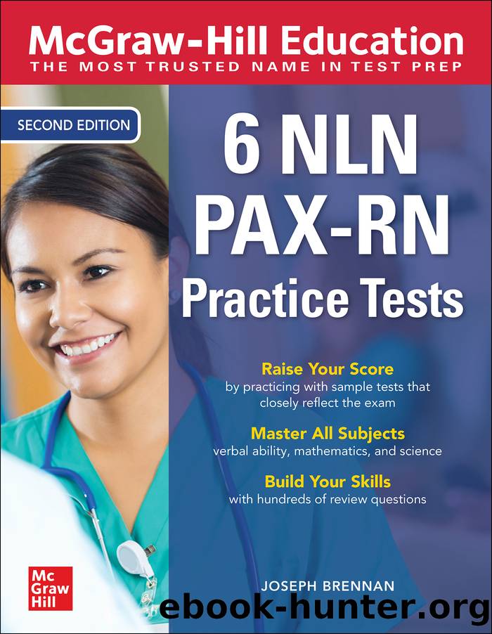 McGraw-Hill Education 6 NLN PAX-RN Practice Tests by Joseph Brennan