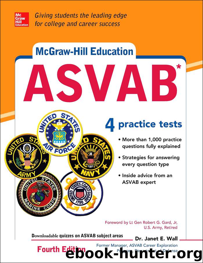 McGraw-Hill Education ASVAB with Downloadable Tests by Janet E. Wall