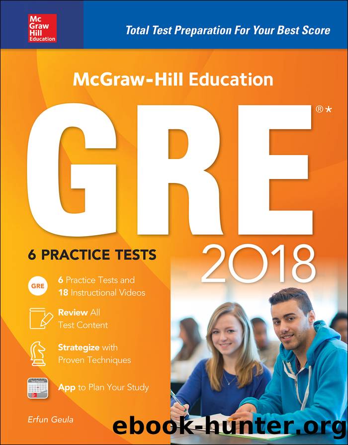 McGraw-Hill Education GRE 2018 by Erfun Geula