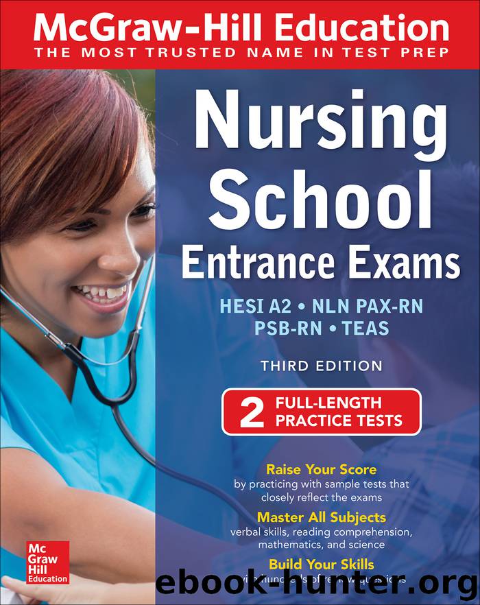McGraw-Hill Education Nursing School Entrance Exams by Thomas A. Evangelist
