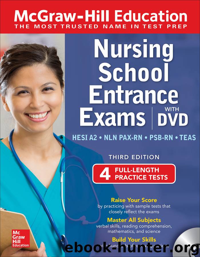 McGraw-Hill Education Nursing School Entrance Exams with DVD by Thomas A. Evangelist