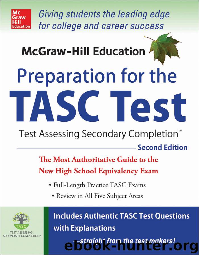 McGraw-Hill Education Preparation for the TASC Test by Kathy A. Zahler