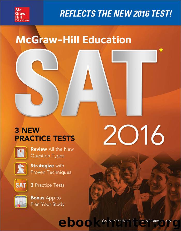 McGraw-Hill Education SAT 2016 Edition by Christopher Black