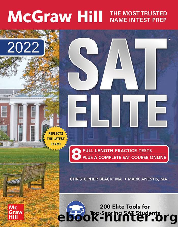 McGraw-Hill Education SAT Elite 2022 by Christopher Black