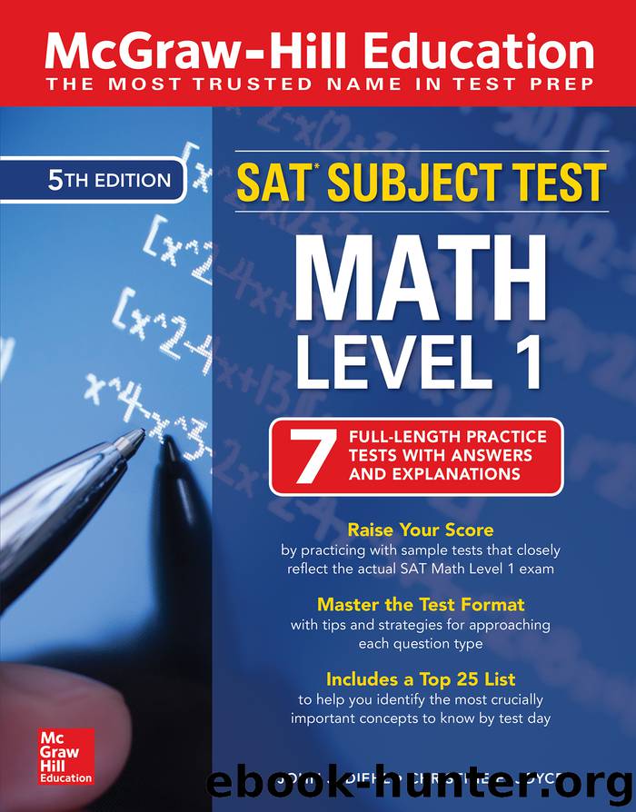 McGraw-Hill Education SAT Subject Test Math Level 1 by John J. Diehl