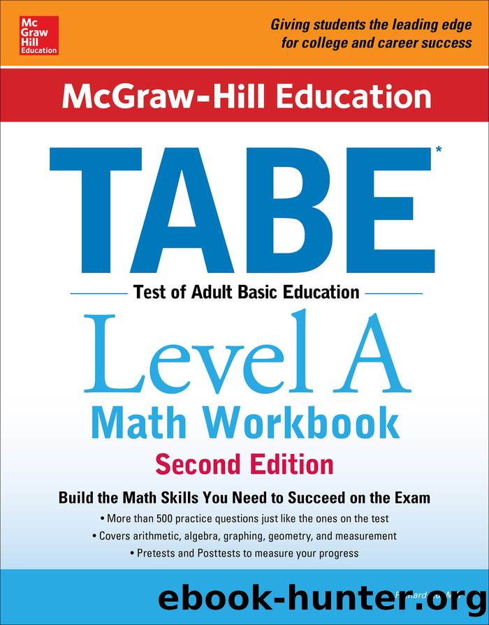 McGraw-Hill Education TABE Level A Math Workbook by Richard Ku