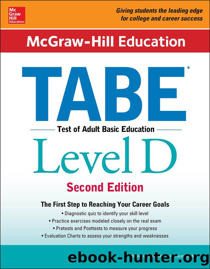 McGraw-Hill Education TABE Level D by Phyllis Dutwin