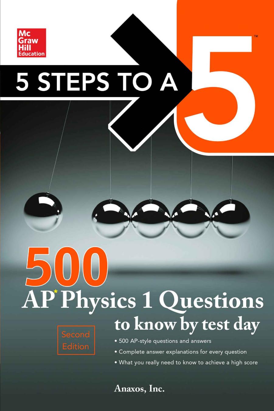 McGraw-Hill's 500 AP Physics 1 Questions to Know by Test Day by JOHNSON
