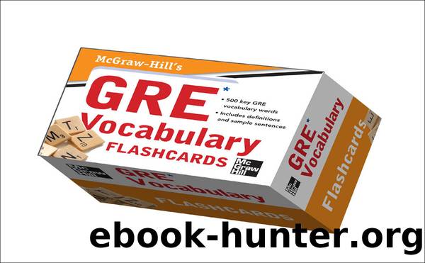 McGraw-Hill's GRE Vocabulary Flashcards by Steven W. Dulan