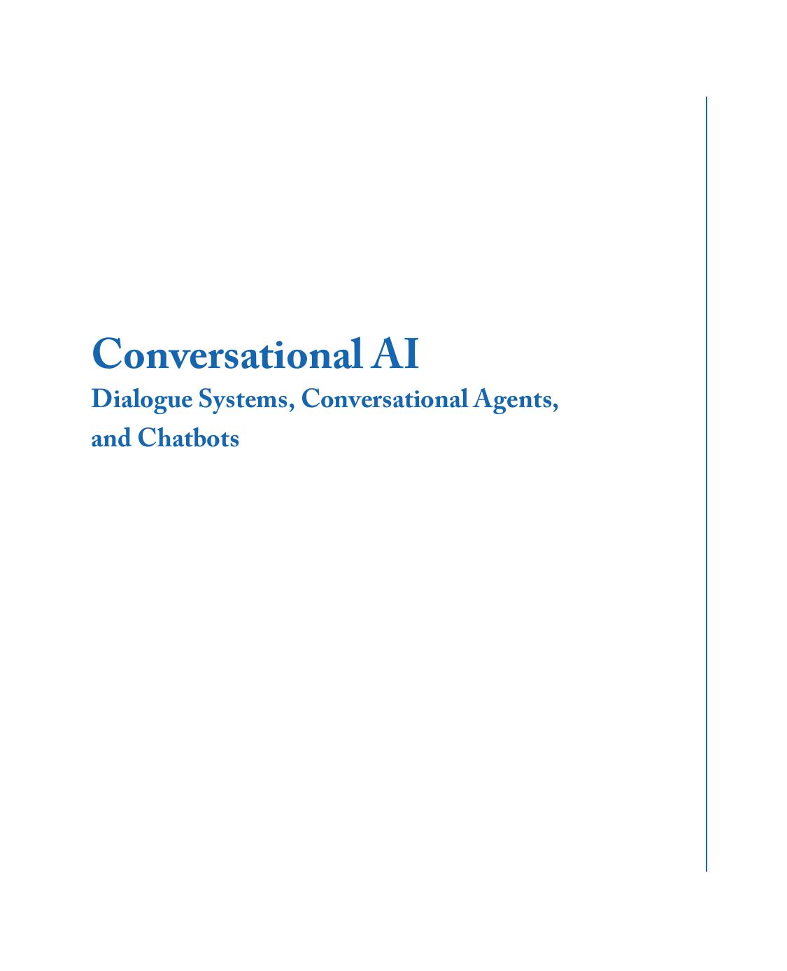 McTear M. Conversational AI. Dialogue Systems,...2020 by Unknown