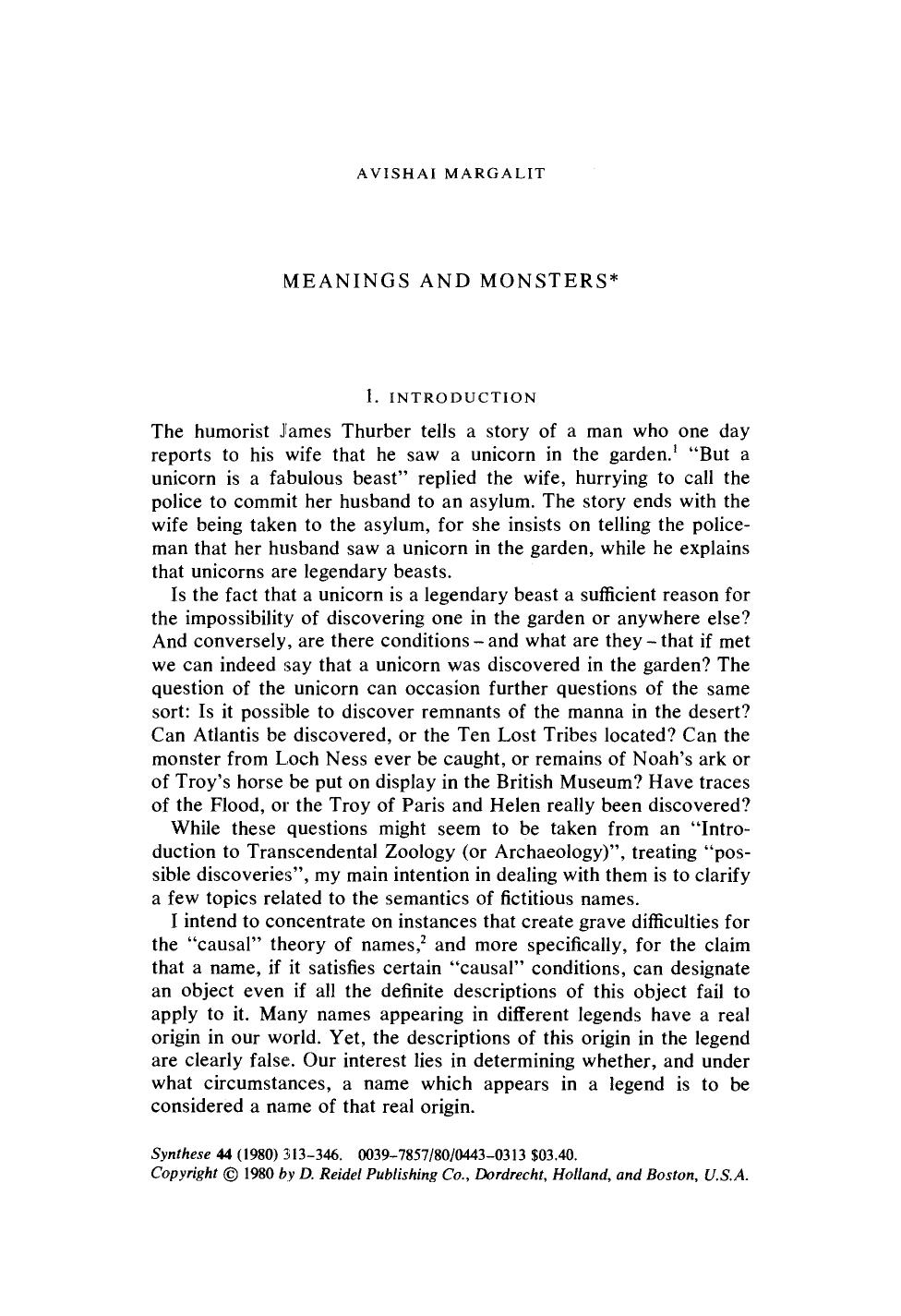Meanings and monsters by Unknown