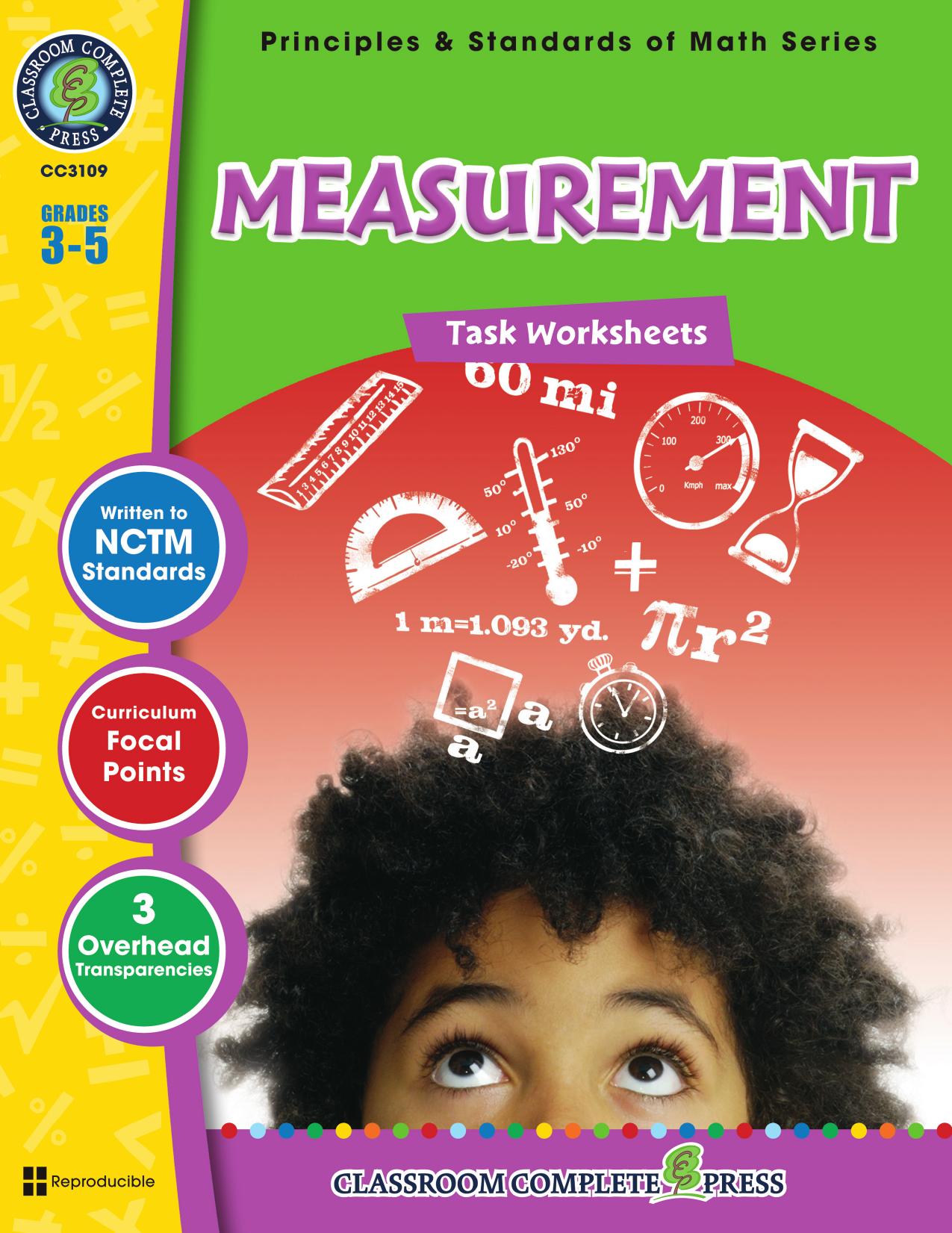 Measurement - Task Sheets - Grades 3-5 : Task Sheets 3-5 by Chris Forest