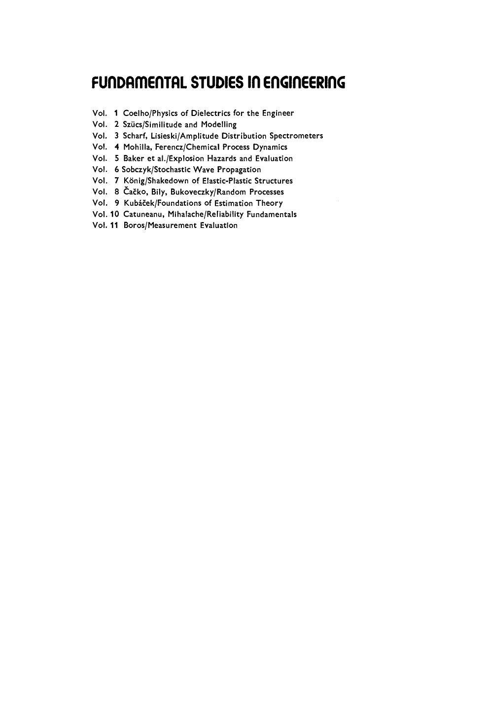 Measurement Evaluation by A. BOROS (Eds.)