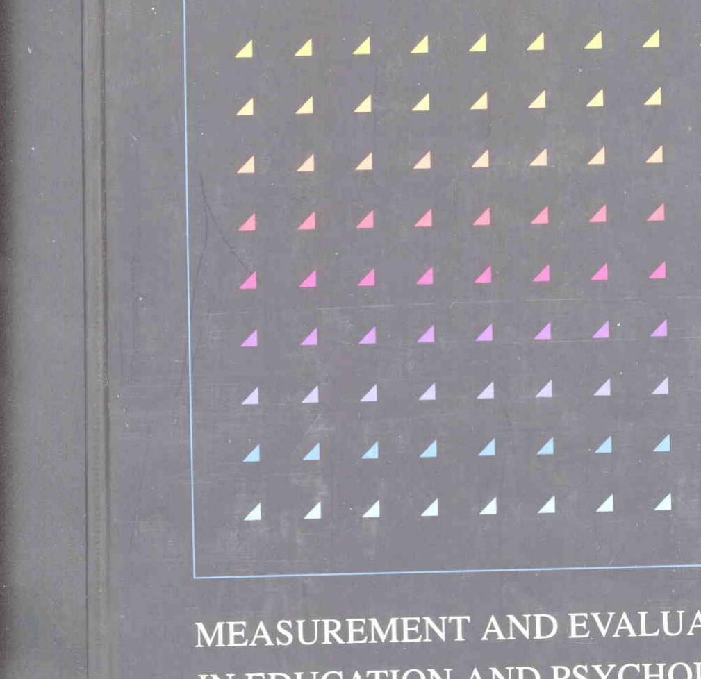 Measurement and evaluation in education and psychology by William A. Mehrens