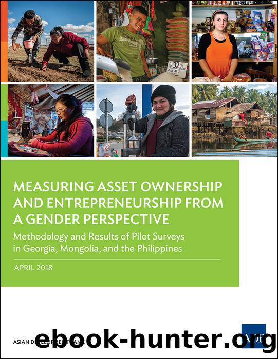Measuring Asset Ownership and Entrepreneurship from a Gender Perspective by Asian Development Bank;