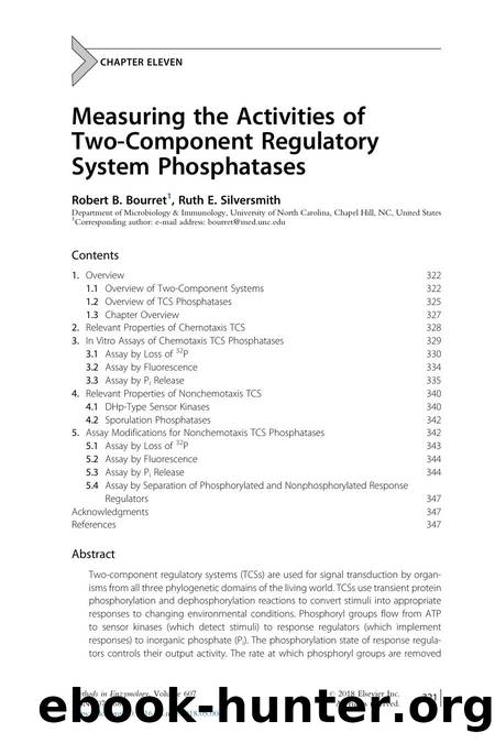 Measuring the Activities of Two-Component Regulatory System Phosphatases by Robert B. Bourret & Ruth E. Silversmith