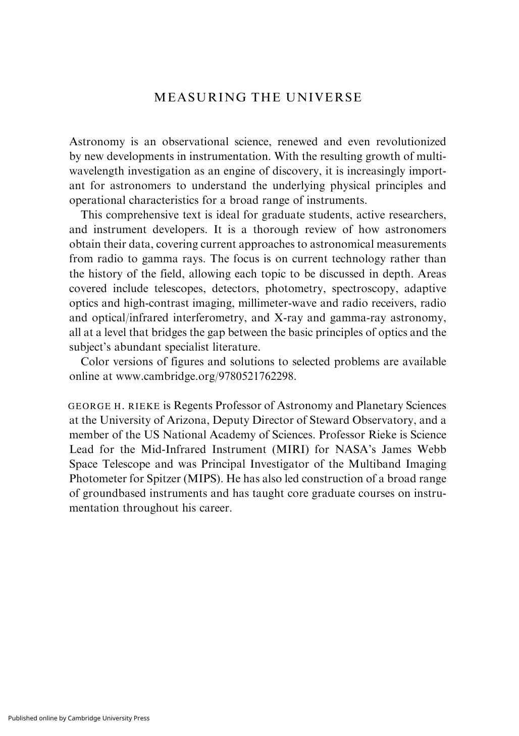Measuring the Universe by A Multiwavelength Perspective