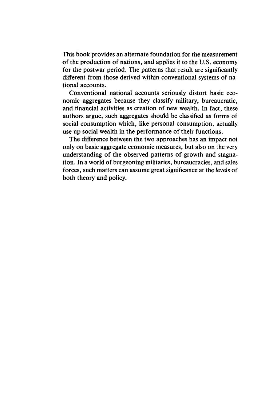 Measuring the Wealth of Nations- The Political Economy of National Accounts by Unknown