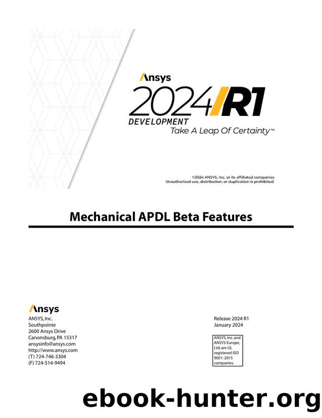 Mechanical APDL Beta Features by Unknown