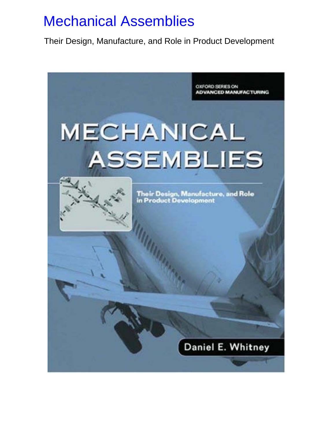 Mechanical Assemblies by Unknown