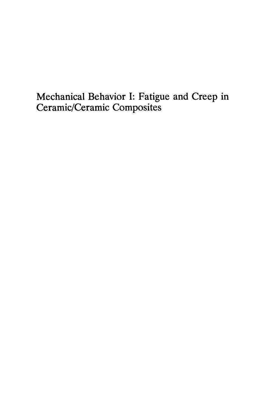Mechanical Behavior I by 4<8=8AB@0B>@