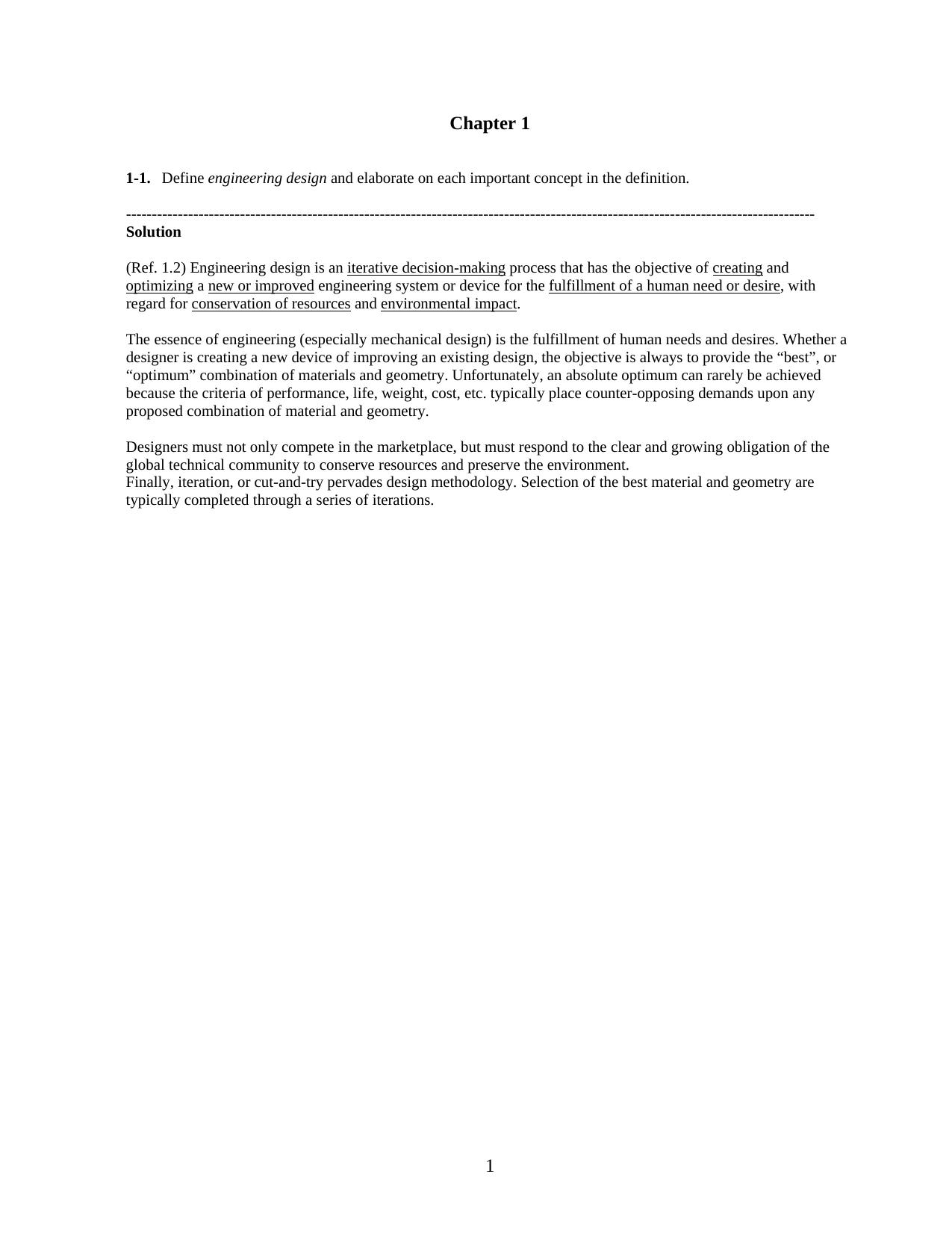 Mechanical Design of Machine Elements and Machines: A Failure Prevention Perspective Solution Manual by Jack A. Collins Henry R. Busby George H. Staab