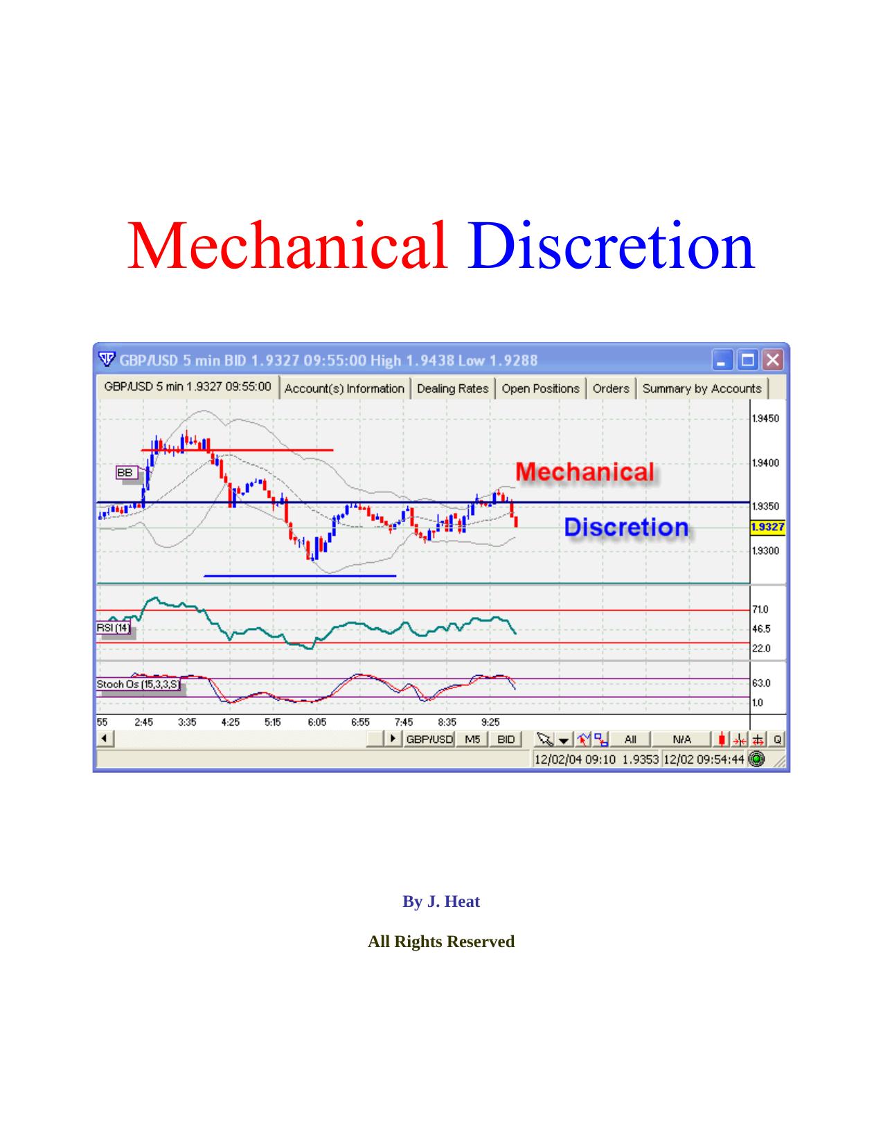 Mechanical Discretion by * J. Heat