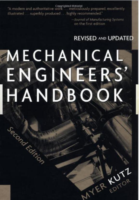 Mechanical Engineers' Handbook (2nd Edition) by Unknown