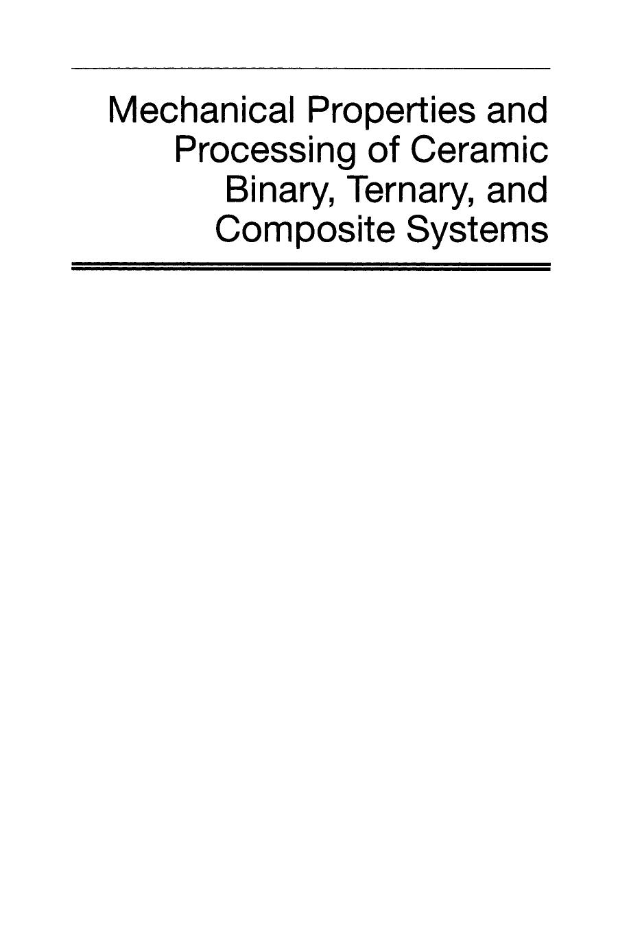 Mechanical Properties and Performance of Engineering Ceramics and Composites IV (Repost) by Unknow