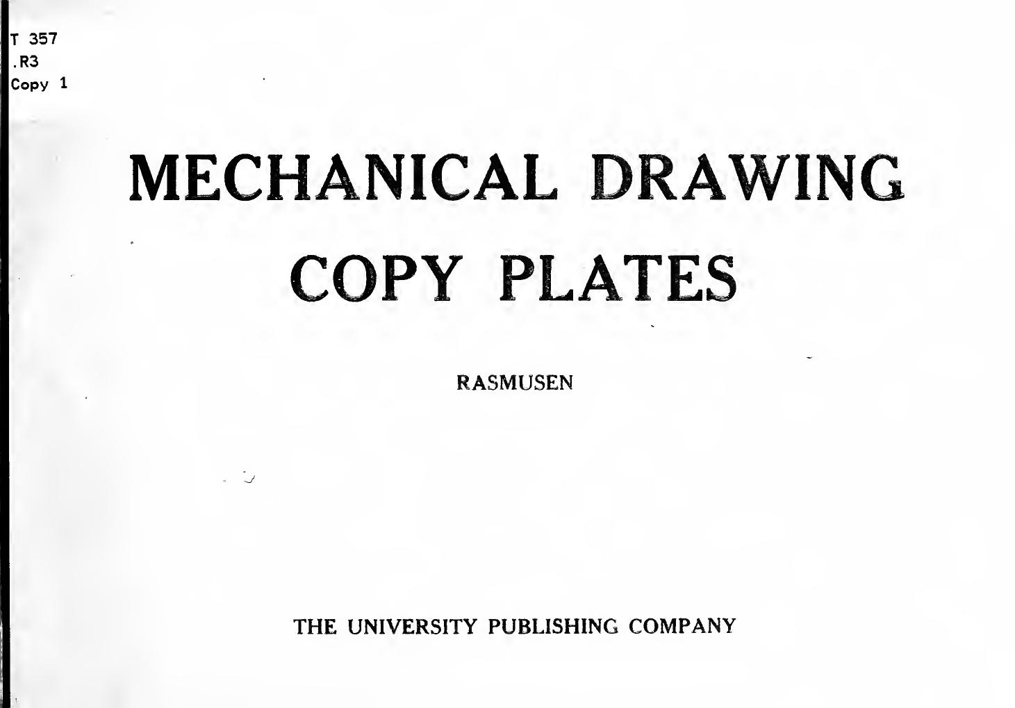 Mechanical drawing copy plates by Rasmusen Jesse Ephraim