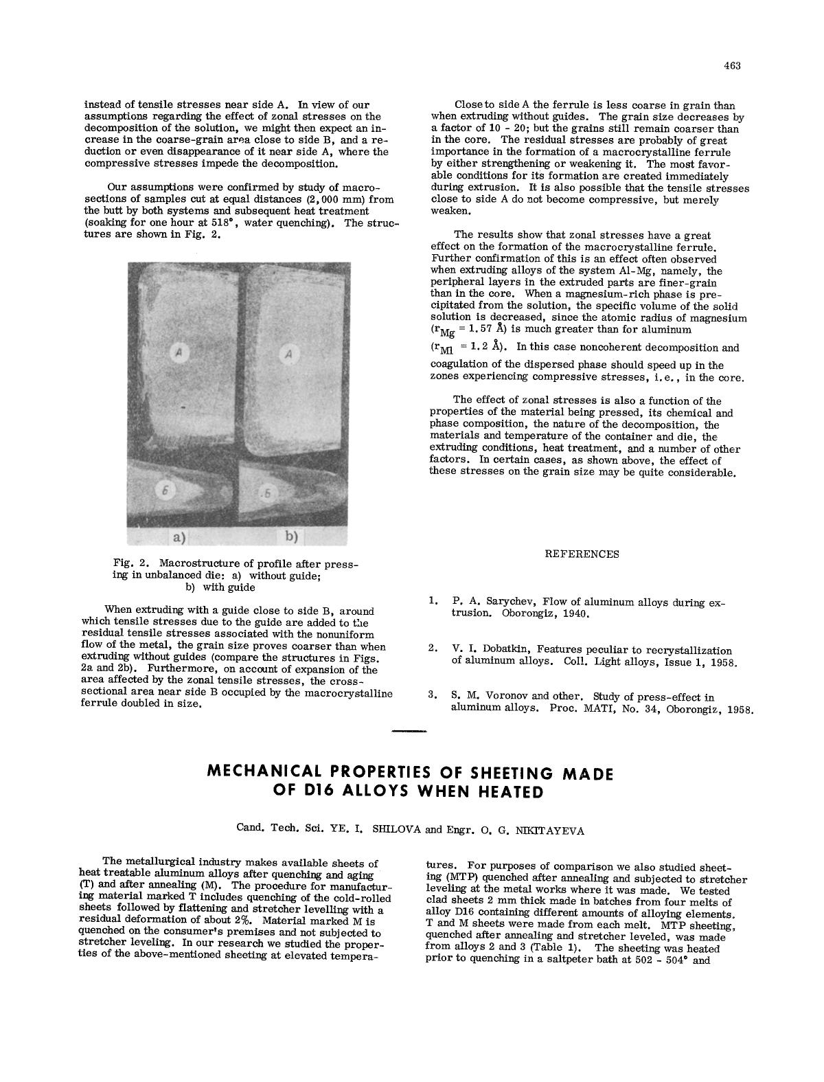 Mechanical properties of sheeting made of D16 alloys when heated by Unknown