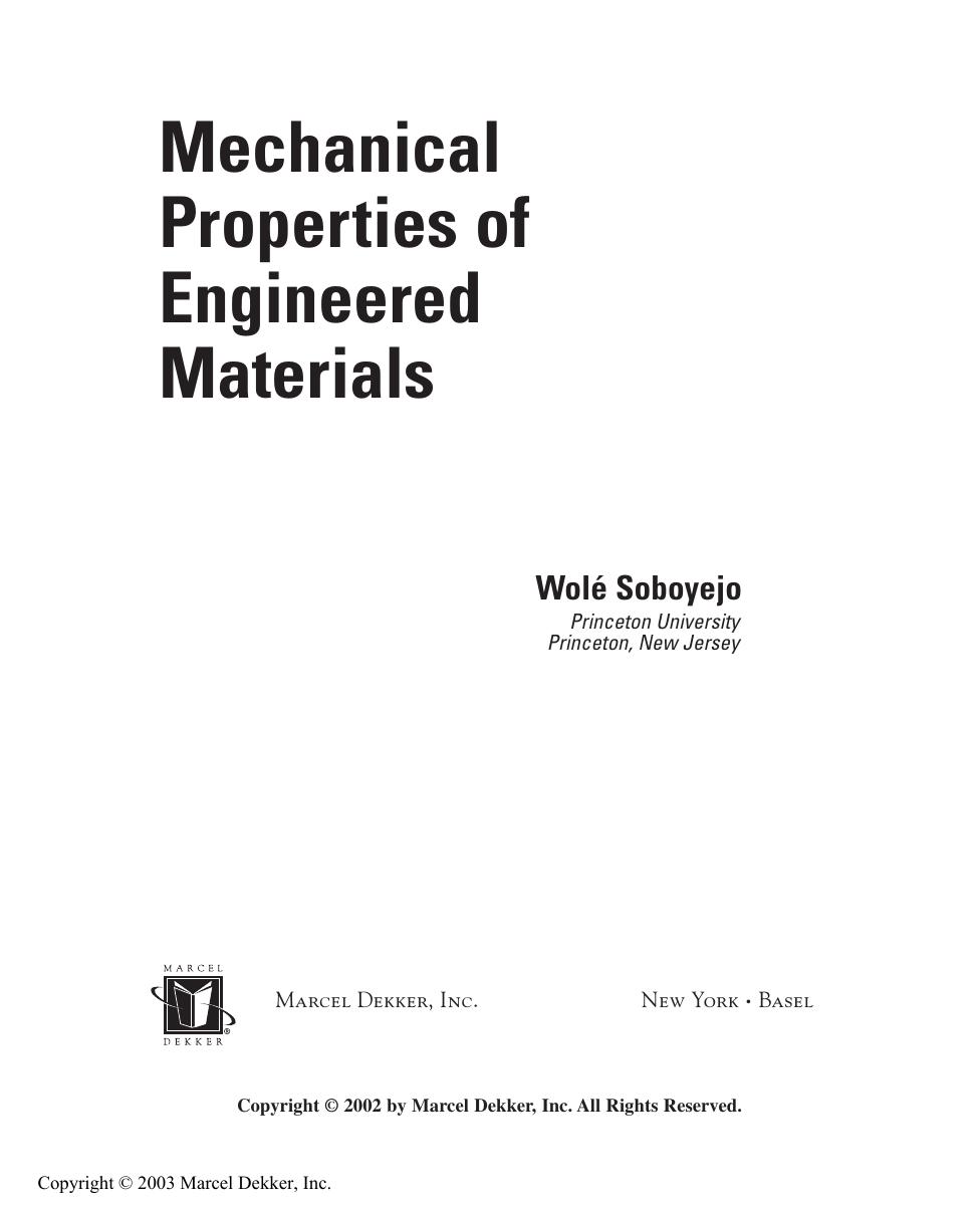 Mechanical-Properties-of-Engineered-Materials by Unknown