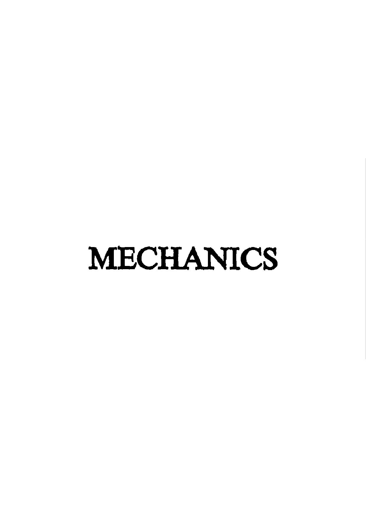 Mechanics (Lectures on Theoretical Physics Volume I) by Arnold Sommel Physics Volume 1