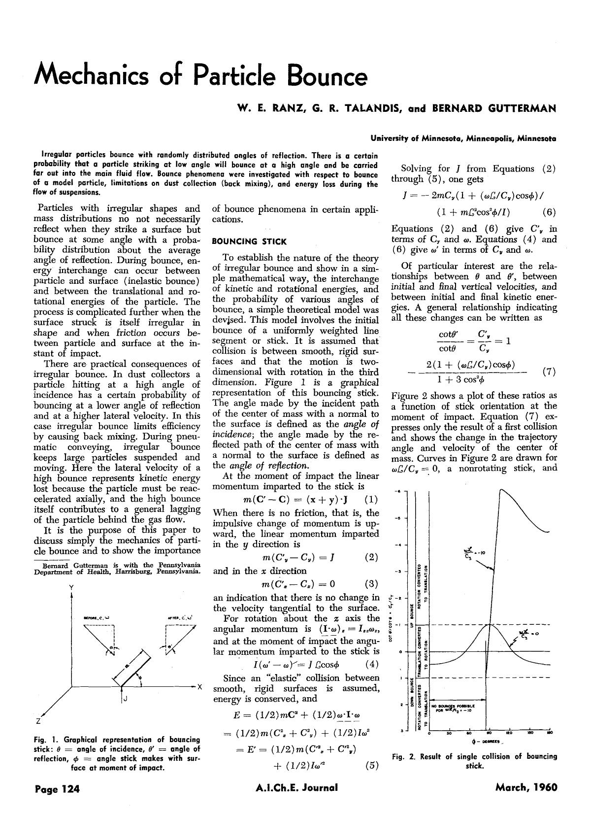 Mechanics of particle bounce by Unknown