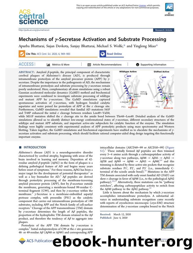 Mechanisms of Î³âSecretase Activation and Substrate Processing by unknow