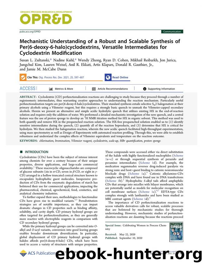 Mechanistic Understanding of a Robust and Scalable Synthesis of Per(6-deoxy-6-halo)cyclodextrins, Versatile Intermediates for Cyclodextrin Modification by unknow