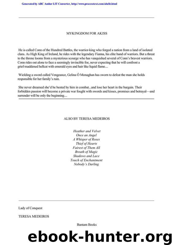 Medeiros, Teresa by Lady of Conquest