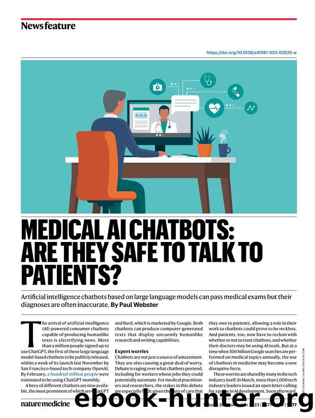 Medical AI chatbots: are they safe to talk to patients? by Paul Webster